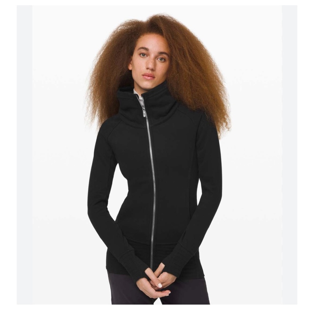 Women's Black Full-Zip Sweater - Picture 5 of 7